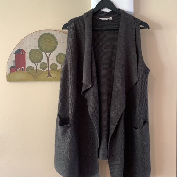 Cloth by RD Grey Waterfall Cardigan Size Large - Picture 5 of 10